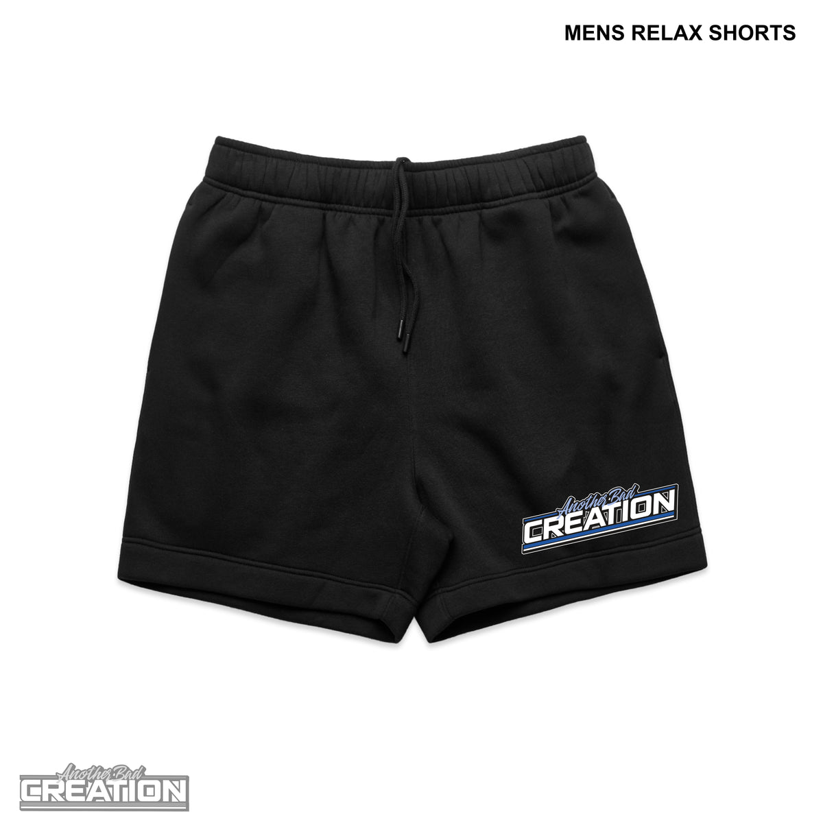 MENS ANOTHER BAD CREATION - ABC GEL BLUE DROP - RELAX SHORTS 18" - 5933