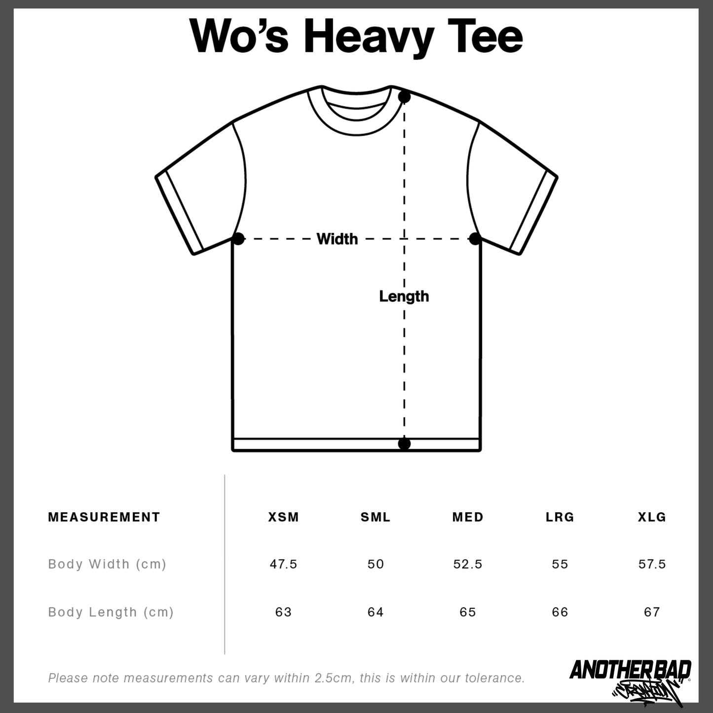 WOMENS ANOTHER BAD CREATION - ABC BROWN EMB JUNE DROP - HEAVY TEES - BLACK - WHITE