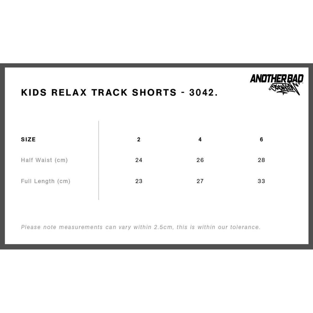KIDS ANOTHER BAD CREATION - ABC GEL BLUE SEPT DROP - RELAX TRACK SHORTS - 3042 SIZE 6 ONLY