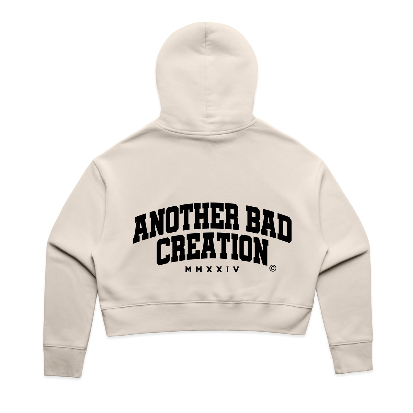 WOMENS ANOTHER BAD CREATION - MMXXIV COLLEGE BONE CROP HOOD - 4168 - L/S