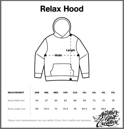 MENS ANOTHER BAD CREATION - MMXXIV COLLEGE BONE RELAX HOOD 5161 - L/S