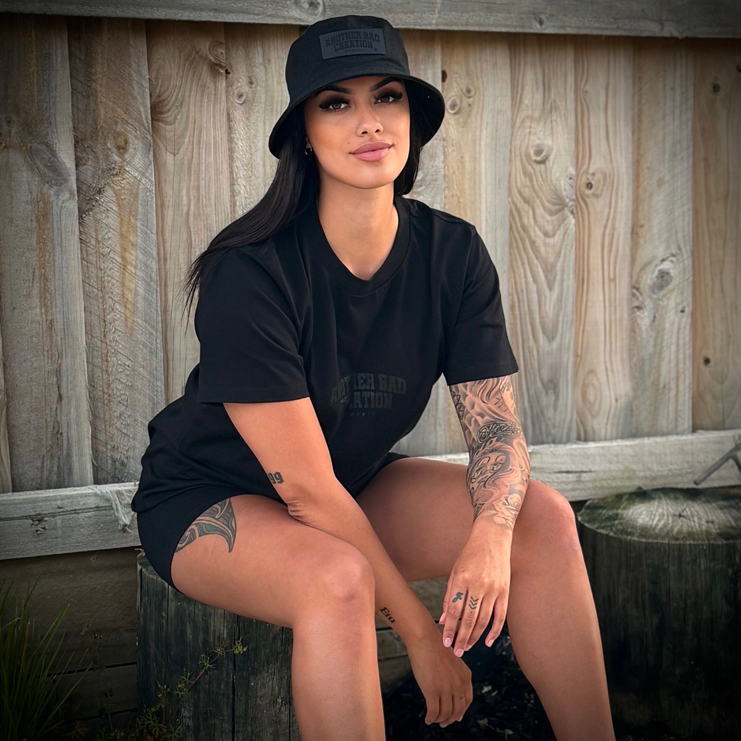 ANOTHER BAD CREATION - BLACK/BLACK BUCKET HAT - 1117