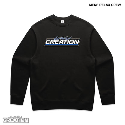 MENS ANOTHER BAD CREATION - ABC GEL BLUE DROP CREWNECKS - BLACK