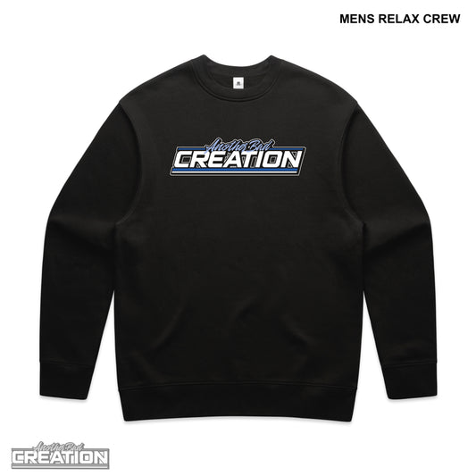MENS ANOTHER BAD CREATION - ABC GEL BLUE DROP CREWNECKS - BLACK