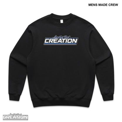 MENS ANOTHER BAD CREATION - ABC GEL BLUE DROP CREWNECKS - BLACK