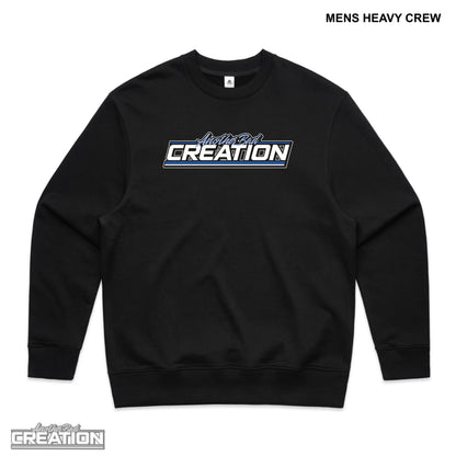 MENS ANOTHER BAD CREATION - ABC GEL BLUE DROP CREWNECKS - BLACK