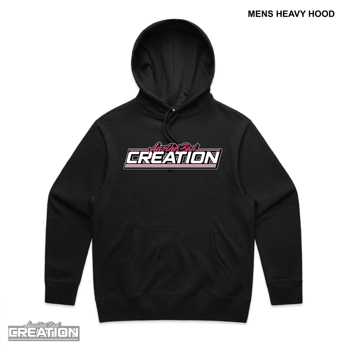 MENS ANOTHER BAD CREATION - ABC GEL PINK DROP - HOODIES - HEAVY - MADE - BOX