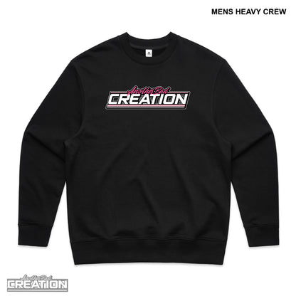 MENS ANOTHER BAD CREATION - ABC GEL PINK DROP CREWNECKS - BLACK