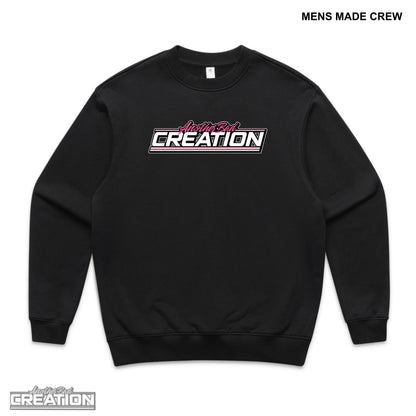 MENS ANOTHER BAD CREATION - ABC GEL PINK DROP CREWNECKS - BLACK
