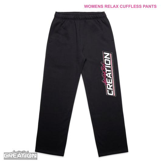 WOMENS ANOTHER BAD CREATION - ABC GEL PINK DROP RELAX CUFFLESS PANTS -4926