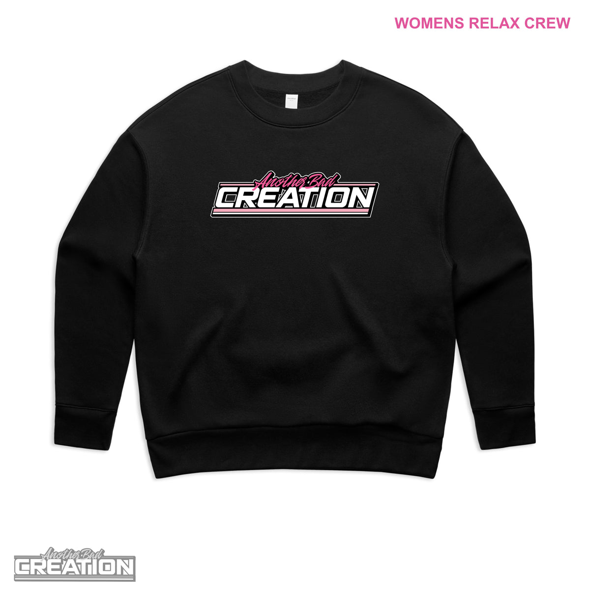 WOMENS ANOTHER BAD CREATION - ABC GEL PINK DROP CREWNECKS