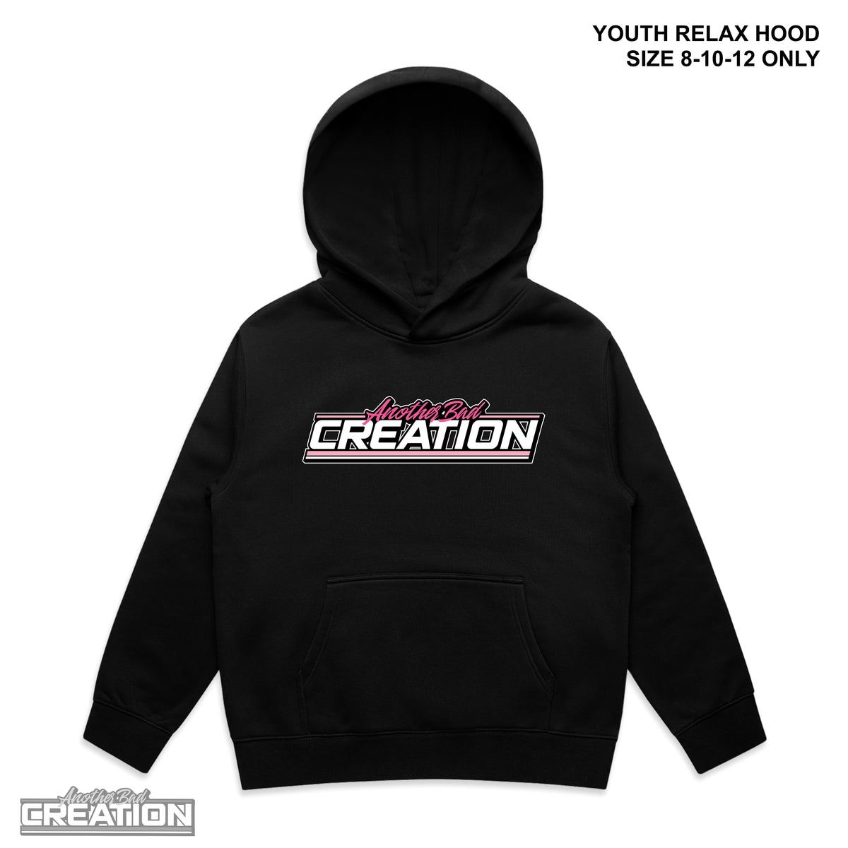 YOUTH ANOTHER BAD CREATION - ABC GEL PINK DROP - RELAX HOOD - 3037 BLACK