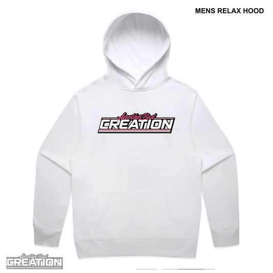 MENS ANOTHER BAD CREATION - ABC GEL PINK DROP - RELAX HOODIES - 5161 - WHITE - BLACK