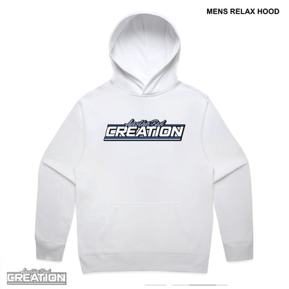 MENS ANOTHER BAD CREATION - ABC GEL BLUE DROP - RELAX HOODIES - 5161 - WHITE - BLACK