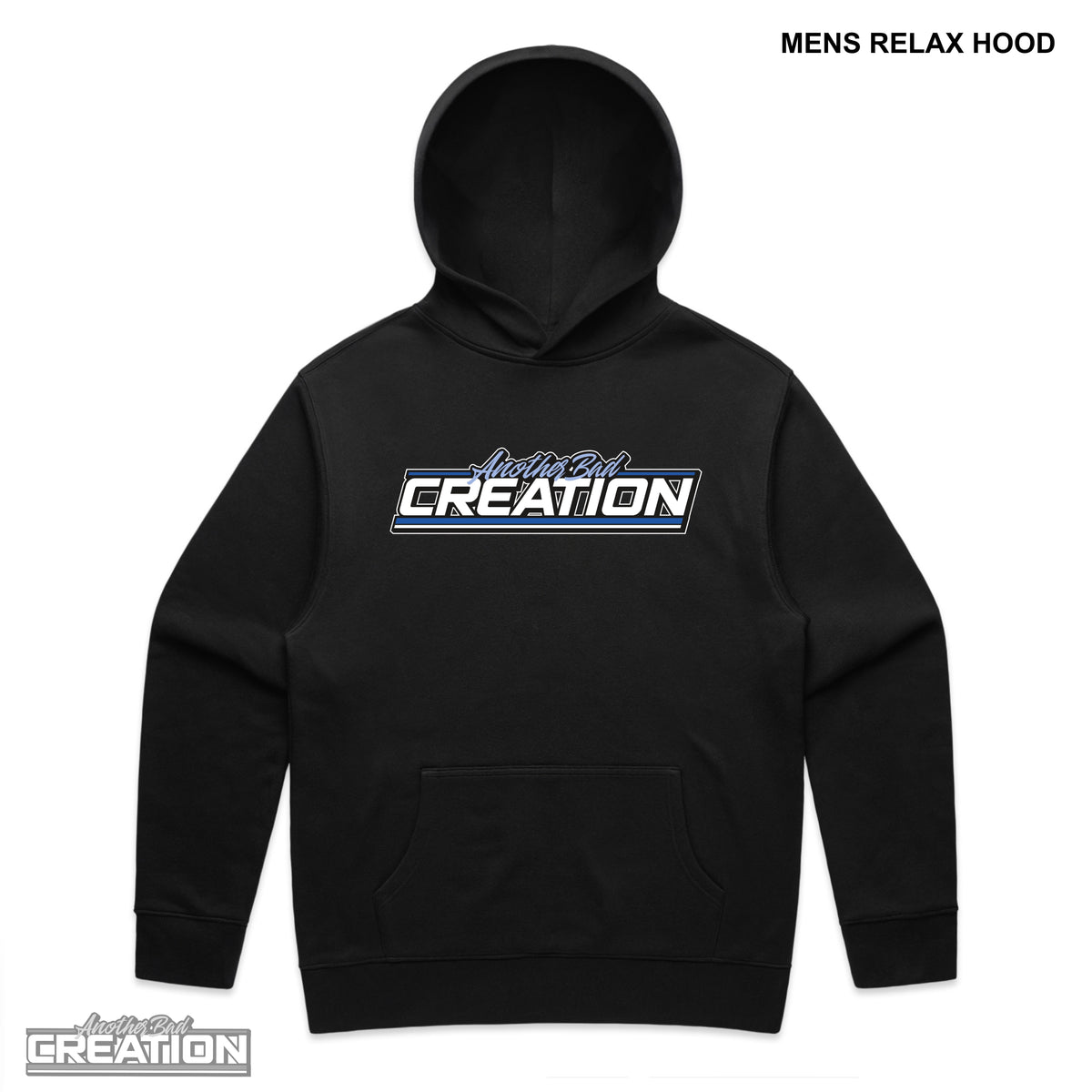 MENS ANOTHER BAD CREATION - ABC GEL BLUE DROP - RELAX HOODIES - 5161 - WHITE - BLACK