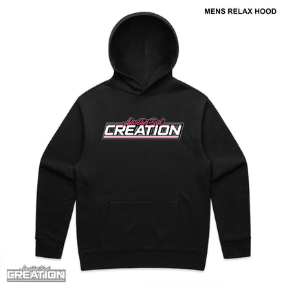 MENS ANOTHER BAD CREATION - ABC GEL PINK DROP - RELAX HOODIES - 5161 - WHITE - BLACK