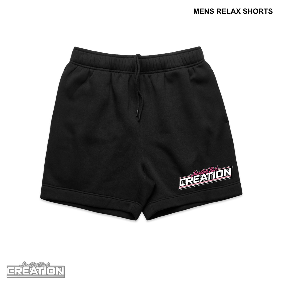 MENS ANOTHER BAD CREATION - ABC GEL PINK DROP - RELAX SHORTS 18" - 5933