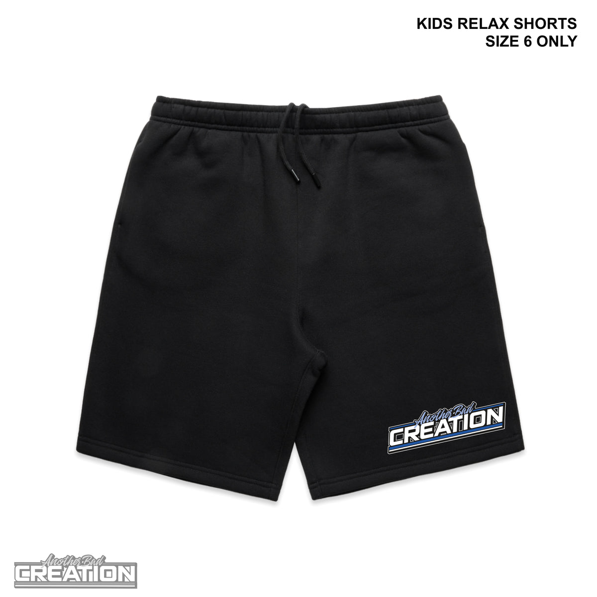 KIDS ANOTHER BAD CREATION - ABC GEL BLUE SEPT DROP - RELAX TRACK SHORTS - 3042 SIZE 6 ONLY
