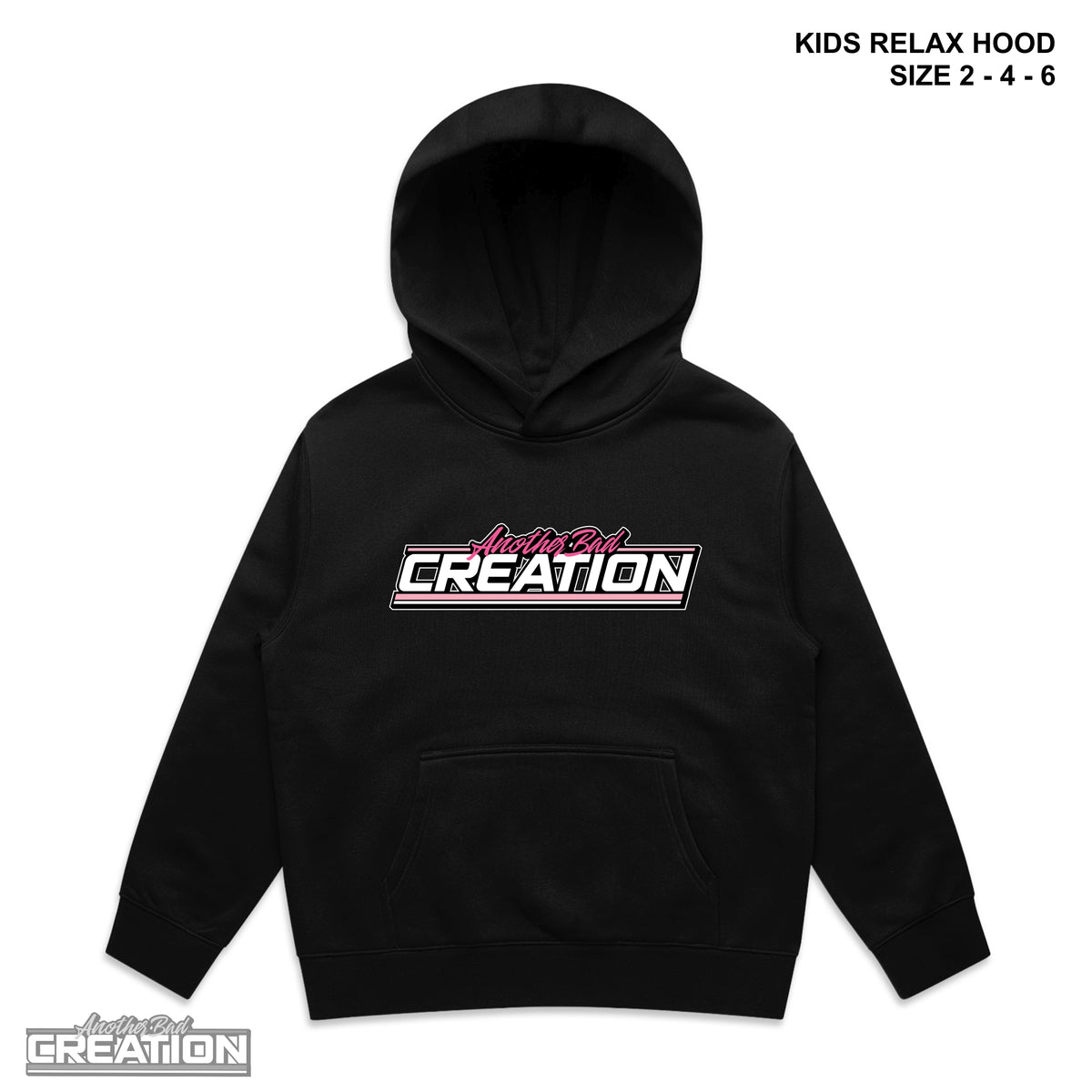 KIDS  ANOTHER BAD CREATION - ABC GEL PINK SEPT DROP - RELAX HOOD - 3036 BLACK