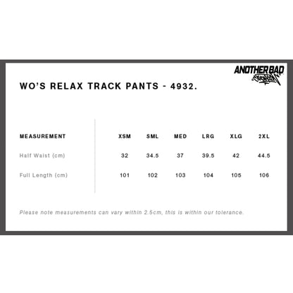 WOMENS ANOTHER BAD CREATION - ABC PINK ON BLACK DROP RELAX PANTS -4932