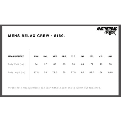 MENS ANOTHER BAD CREATION - ABC TEAL DEC DROP CREWNECKS - BLACK