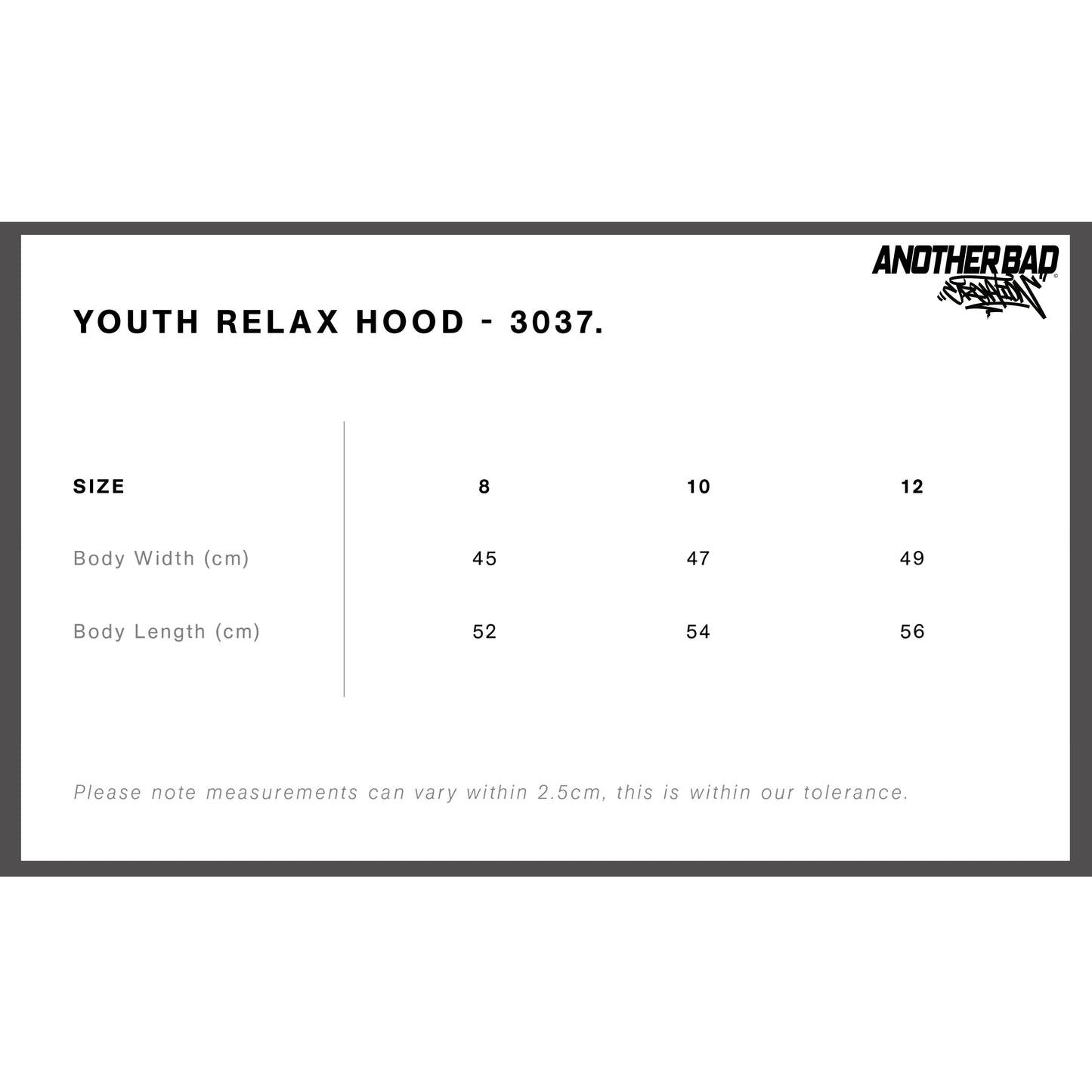YOUTH ANOTHER BAD CREATION - ABC TEAL DEC DROP - RELAX HOOD - 3037 BLACK