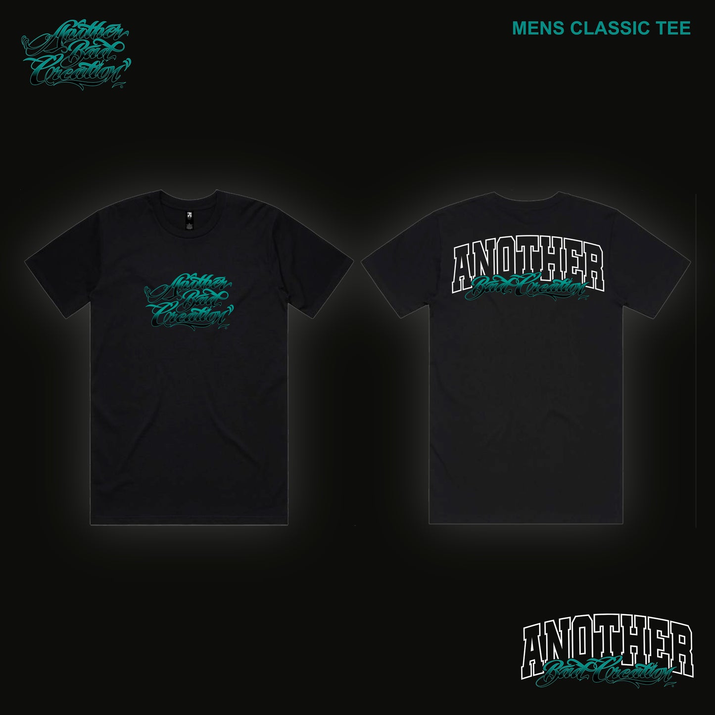 MENS ANOTHER BAD CREATION - ABC TEAL DEC DROP - MENS TEES