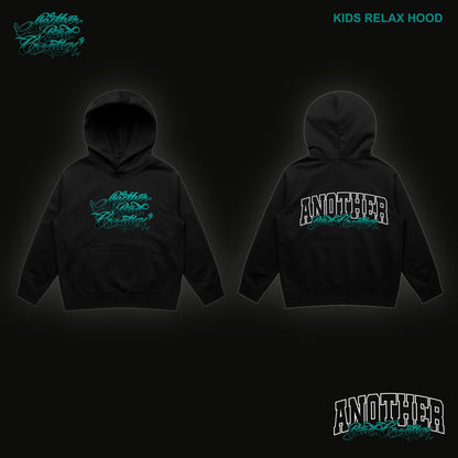 KIDS  ANOTHER BAD CREATION - ABC TEAL DEC DROP - RELAX HOOD - 3036 BLACK