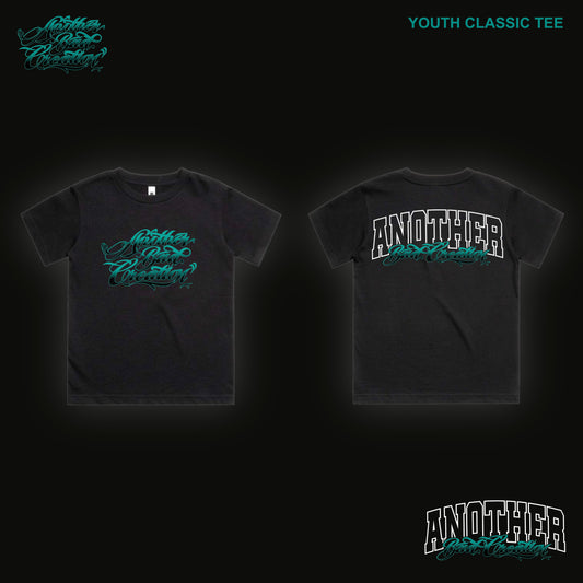 YOUTH ANOTHER BAD CREATION - ABC TEAL DEC DROP - CLASSIC TEE - 3061 - BLACK