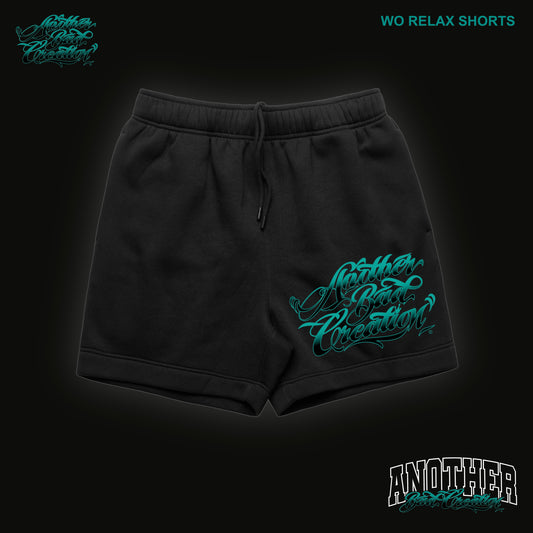 WOMENS ANOTHER BAD CREATION - ABC TEAL DEC DROP - RELAX SHORTS - 4933 - BLACK