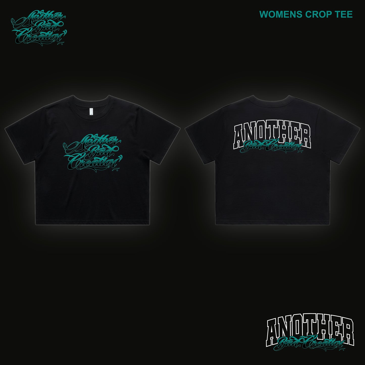 WOMENS ANOTHER BAD CREATION - ABC TEAL DEC DROP - TEES