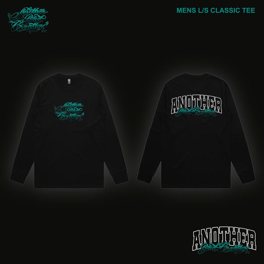 MENS ANOTHER BAD CREATION - ABC TEAL DEC DROP - MENS CLASSIC LONG SLEEVE TEE - 5071
