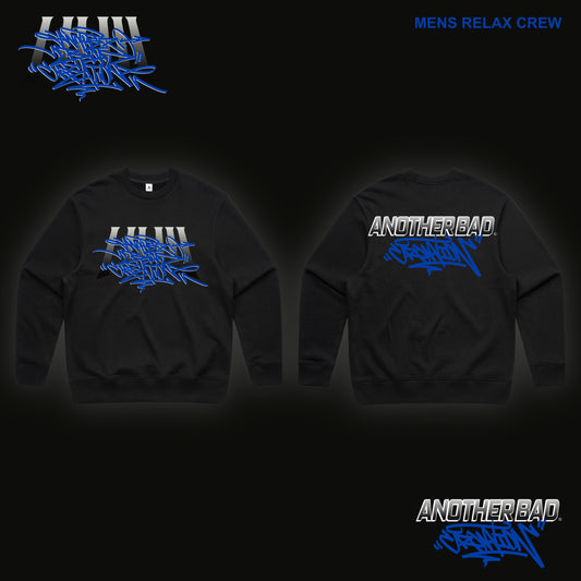 MENS ANOTHER BAD CREATION - ABC BLUE FEB DROP CREWNECKS - BLACK