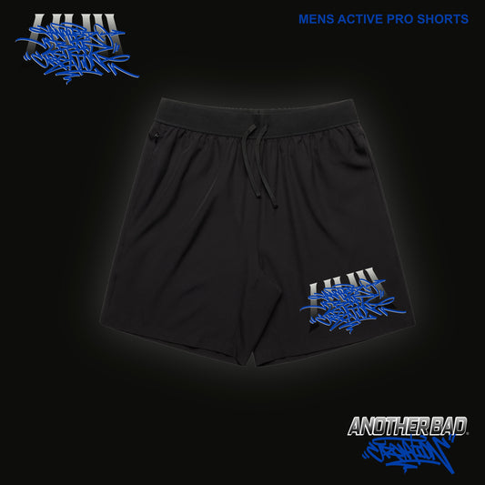 MENS ANOTHER BAD CREATION - ABC BLUE FEB DROP - ACTIVE PRO SHORTS  18" - 5621