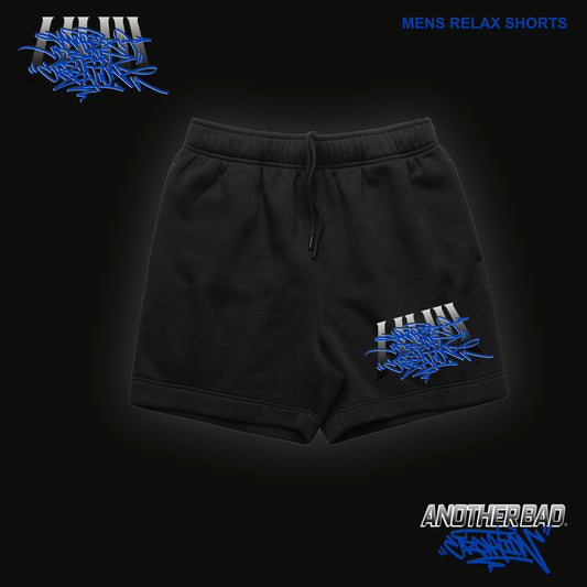 MENS ANOTHER BAD CREATION - ABC BLUE FEB DROP - RELAX SHORTS 18" - 5933