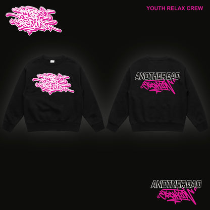 YOUTH ANOTHER BAD CREATION - ABC PINK ON BLACK DROP - RELAX CREW - 3035 BLACK