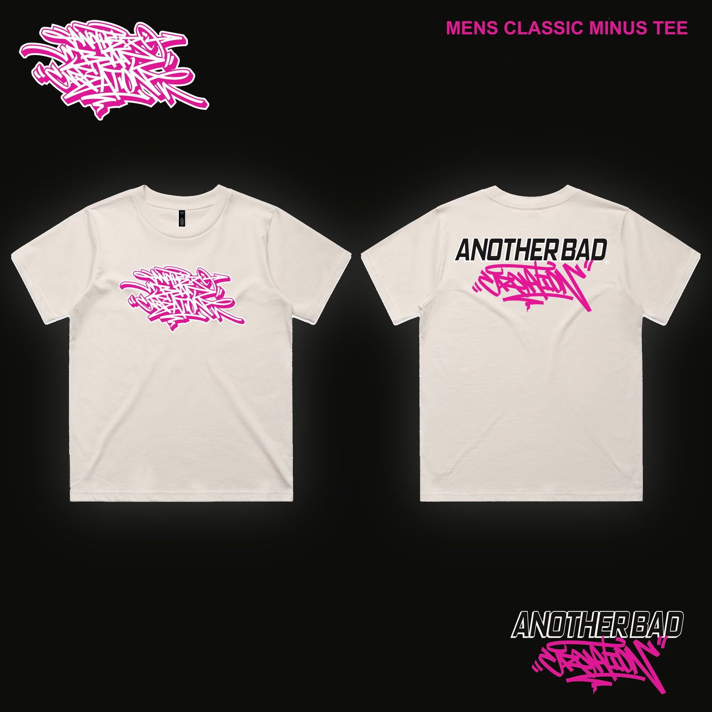 MENS ANOTHER BAD CREATION - ABC PINK MARCH BONE DROP - MENS TEES