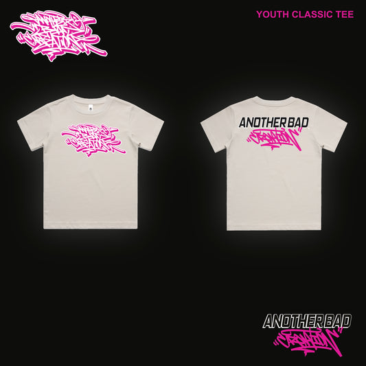 YOUTH ANOTHER BAD CREATION - ABC PINK MARCH BONE DROP - CLASSIC TEE - 3061
