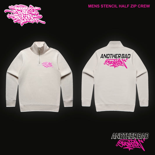 MENS ANOTHER BAD CREATION - ABC PINK MARCH BONE DROP CREWNECKS