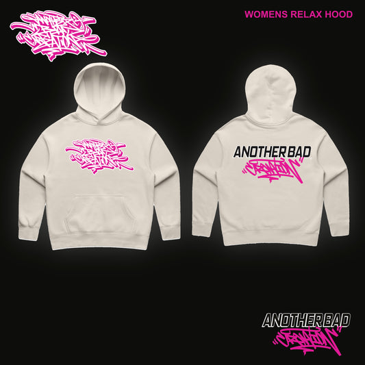 WOMENS ANOTHER BAD CREATION - ABC PINK MARCH BONE DROP - HOODIES