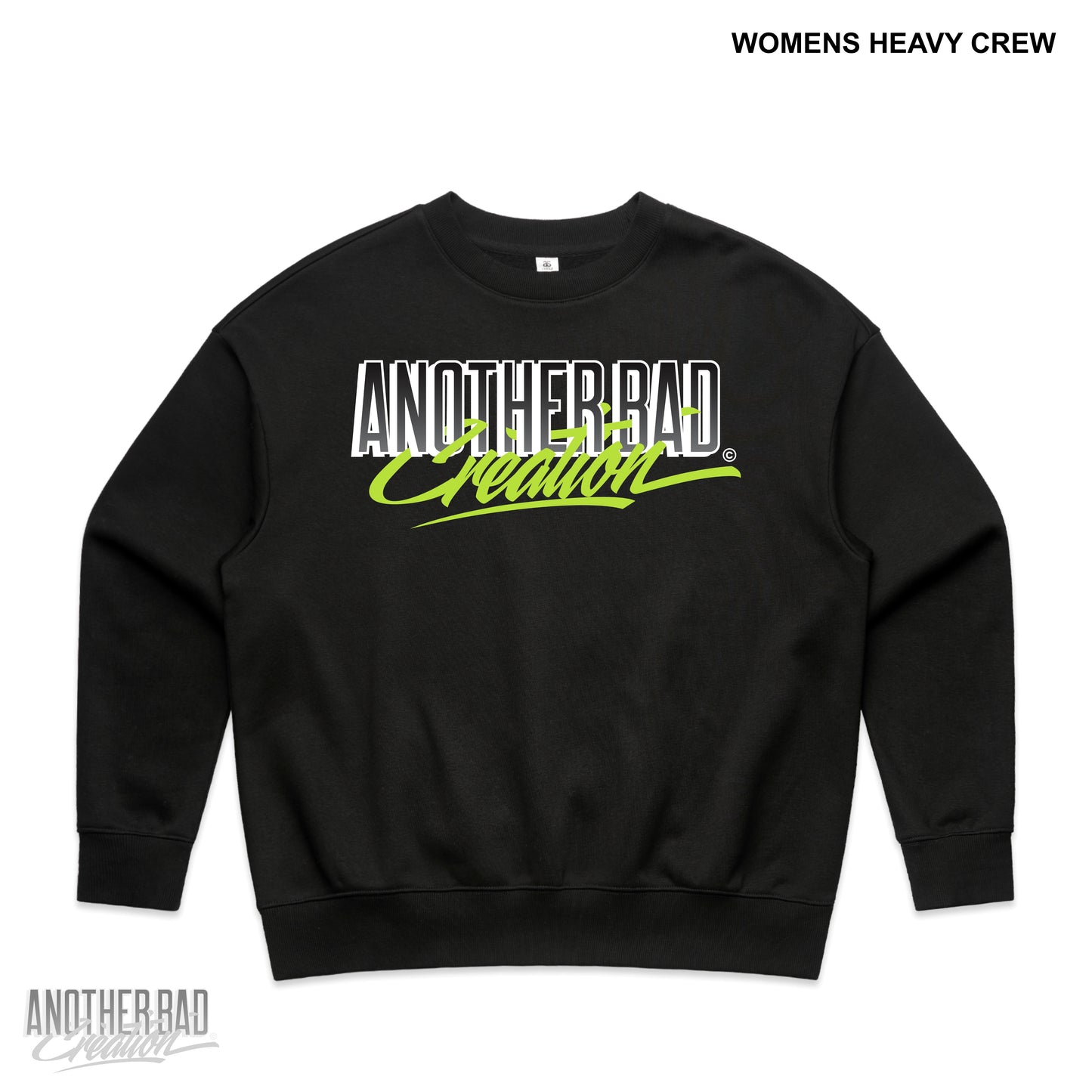 WOMENS ANOTHER BAD CREATION - ABC NEON MARCH DROP CREWNECKS