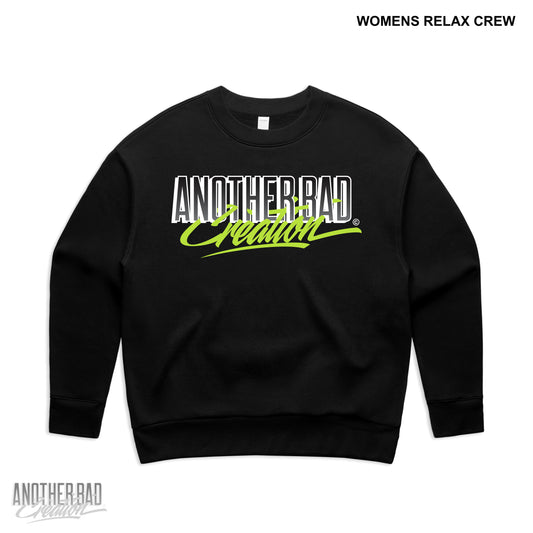 WOMENS ANOTHER BAD CREATION - ABC NEON MARCH DROP CREWNECKS