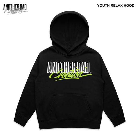 YOUTH ANOTHER BAD CREATION - ABC NEON MARCH DROP - RELAX HOOD - 3037 BLACK