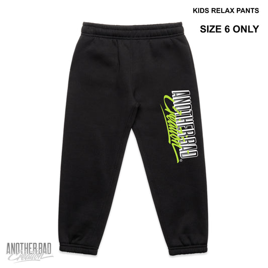 KIDS ANOTHER BAD CREATION - ABC NEON MARCH DROP - RELAX PANTS - 3040 BLACK