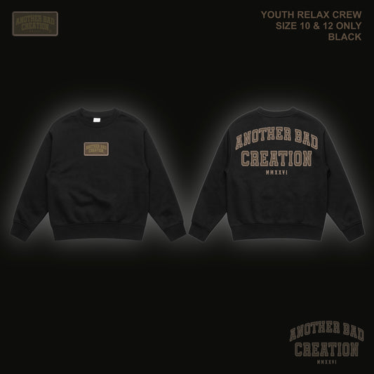 YOUTH ANOTHER BAD CREATION - ABC BROWN EMB JUNE DROP - RELAX CREW - 3035 BLACK
