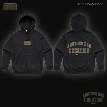 MENS ANOTHER BAD CREATION - ABC BROWN EMB JUNE DROP ON BLACK - HOODIES