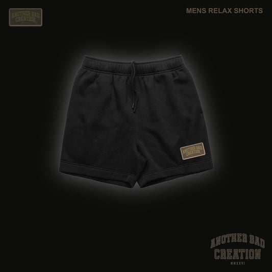 MENS ANOTHER BAD CREATION - ABC BROWN EMB JUNE DROP - RELAX SHORTS 18" - 5933