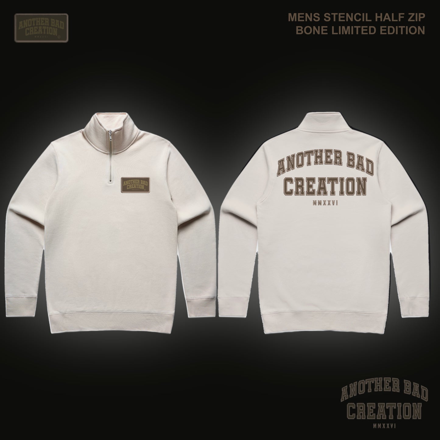 MENS ANOTHER BAD CREATION - ABC BROWN EMB JUNE DROP ON BONE - LIMITED EDITION