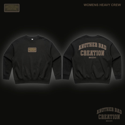 WOMENS ANOTHER BAD CREATION - ABC BROWN EMB JUNE - CREWNECKS