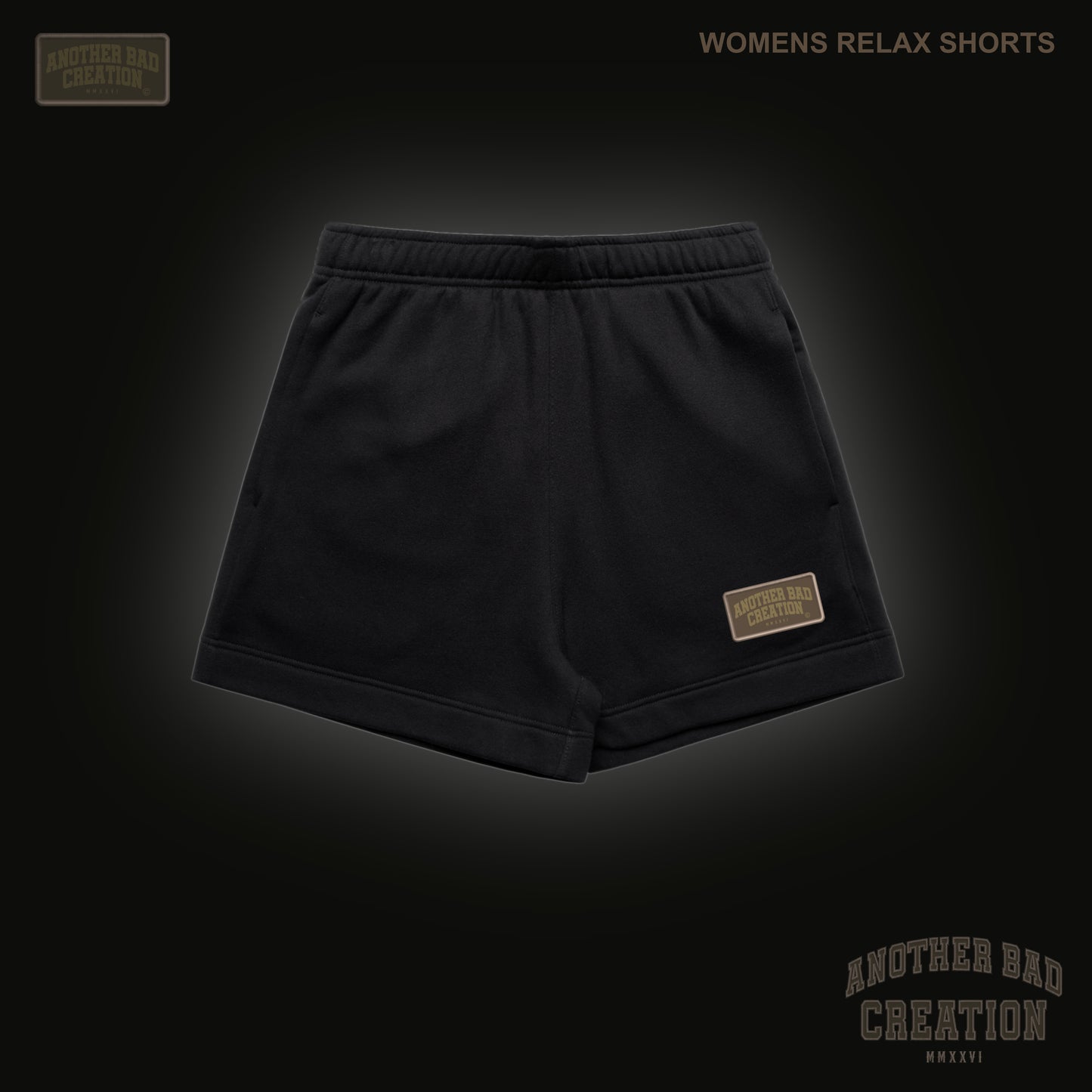 WOMENS ANOTHER BAD CREATION - ABC BROWN EMB JUNE DROP - RELAX SHORTS - 4933